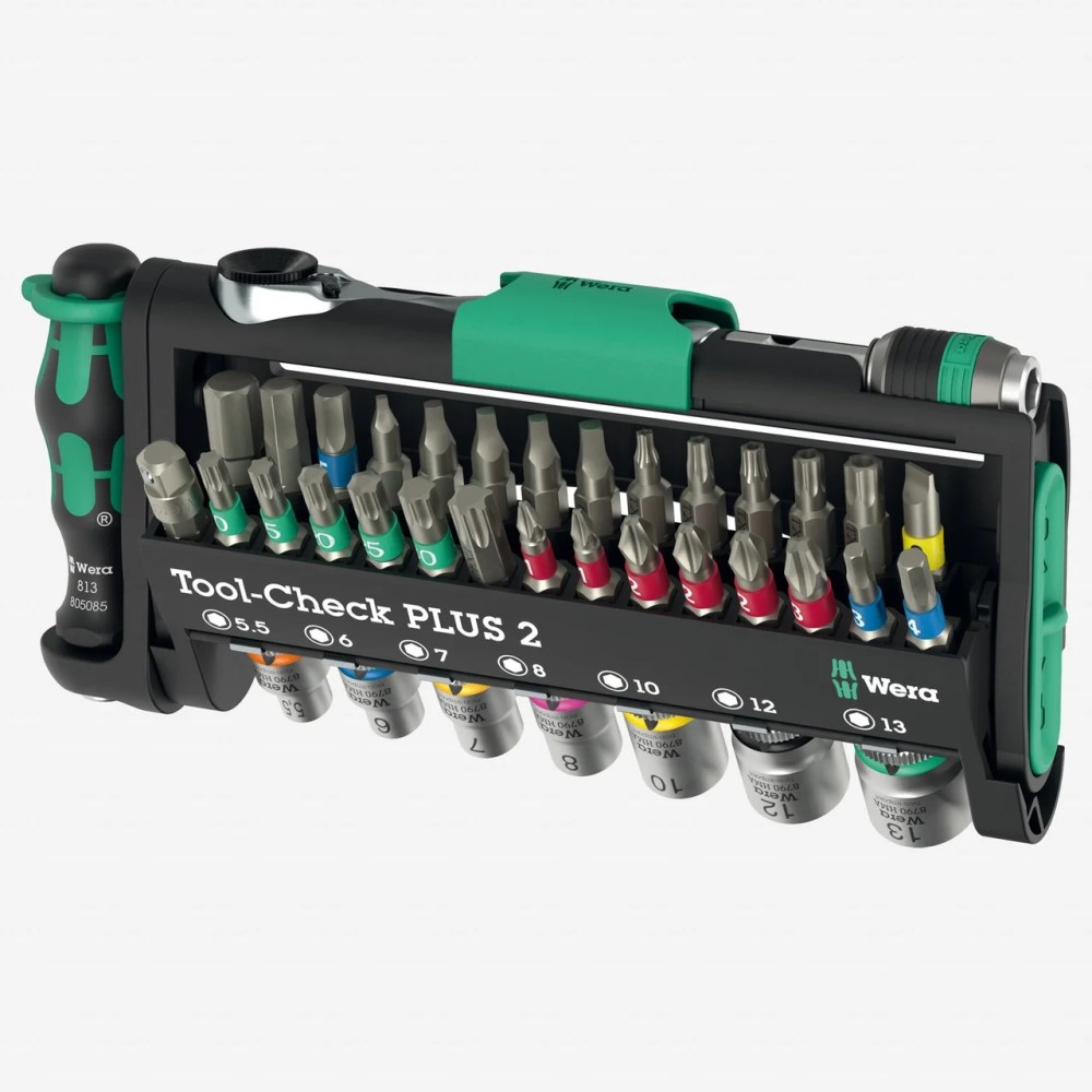Wera Tools Chrome-Vanadium Tool-Check Plus 2 Set,39 Pieces