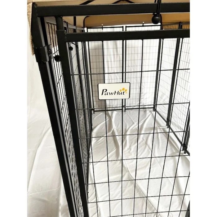 Garden Winds Custom Fit Replacement Canopy Top Cover Compatible with The PawHut USD02-0120131 8' x 4' x 6' Pet Dog Kennel Playpen - Upgraded Performance RipLock 350 Fabric - Slate Gray - Image 13