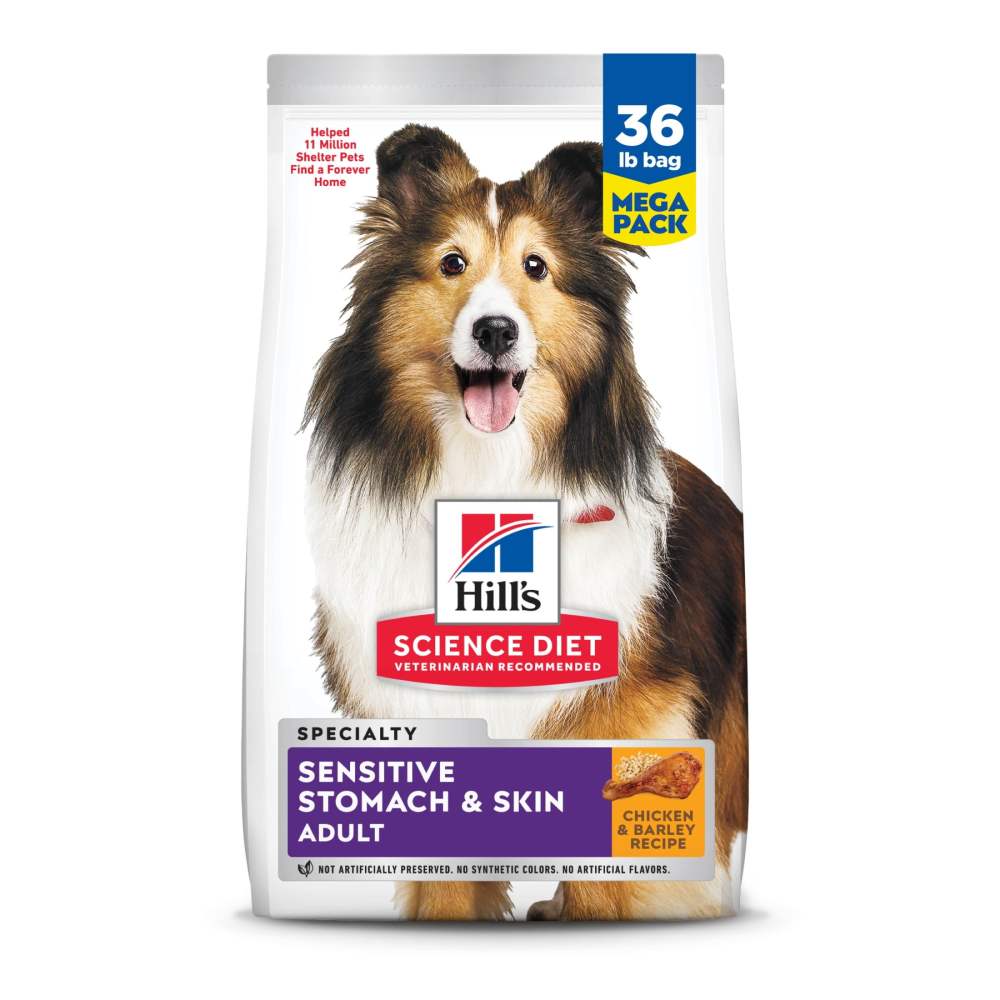 Hill's Science Diet Sensitive Stomach & Skin Chicken Dry Dog Food, 36lb Bag