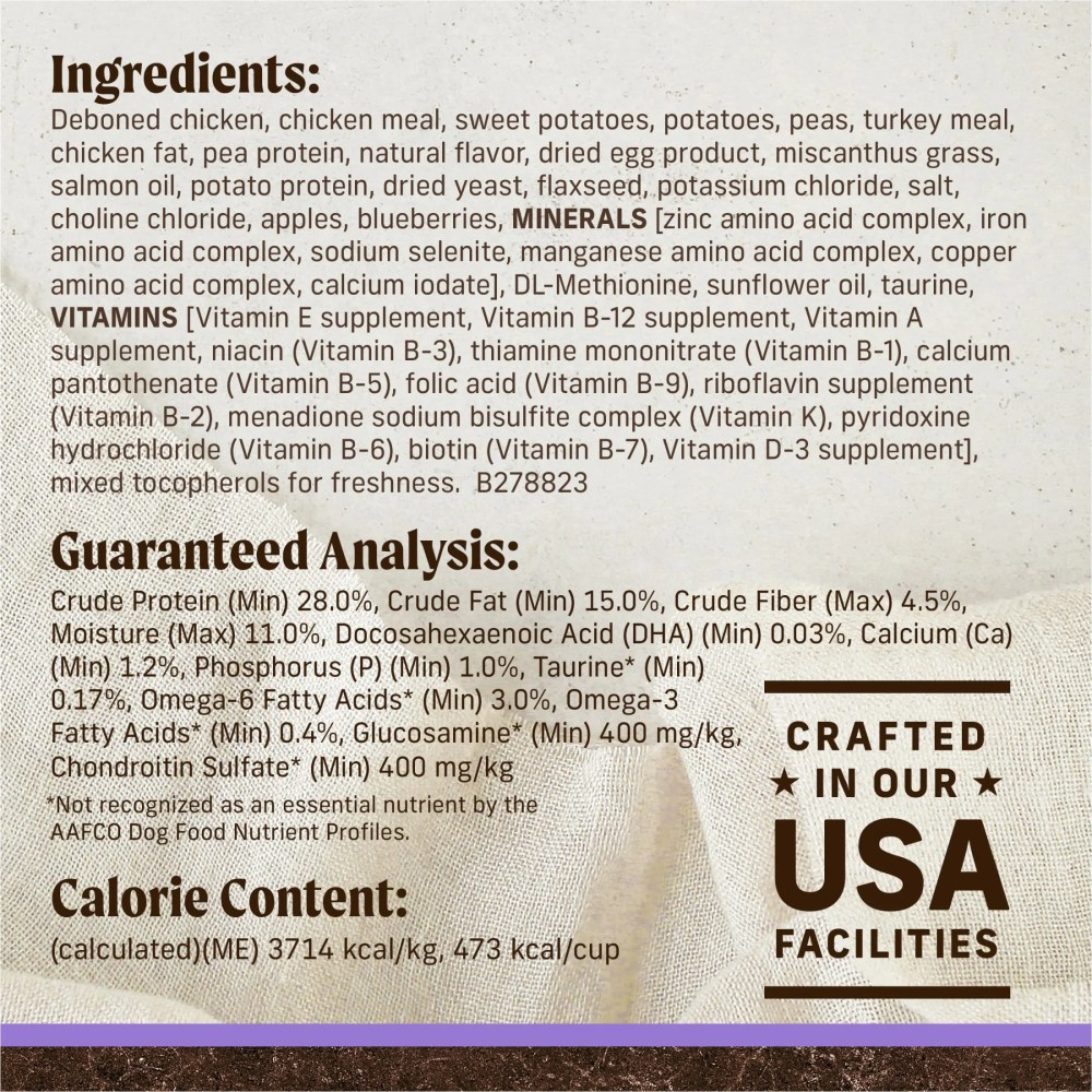 Merrick Grain-Free Puppy Dry Dog Food, High Protein Real Chicken & Sweet Potato, 22 lb Bag - Image 2