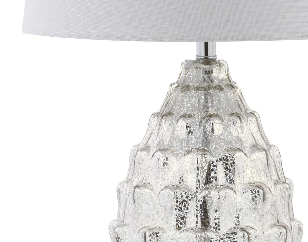 JONATHAN Y Artichoke 25.5" Glass LED Table Lamp, Mercury Silver (Set of 2), JYL1076A-SET2 - Image 3
