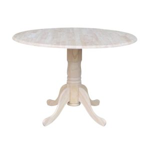 42" Dual Drop Leaf Table - White