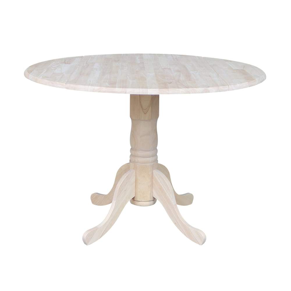 42" Dual Drop Leaf Table - White
