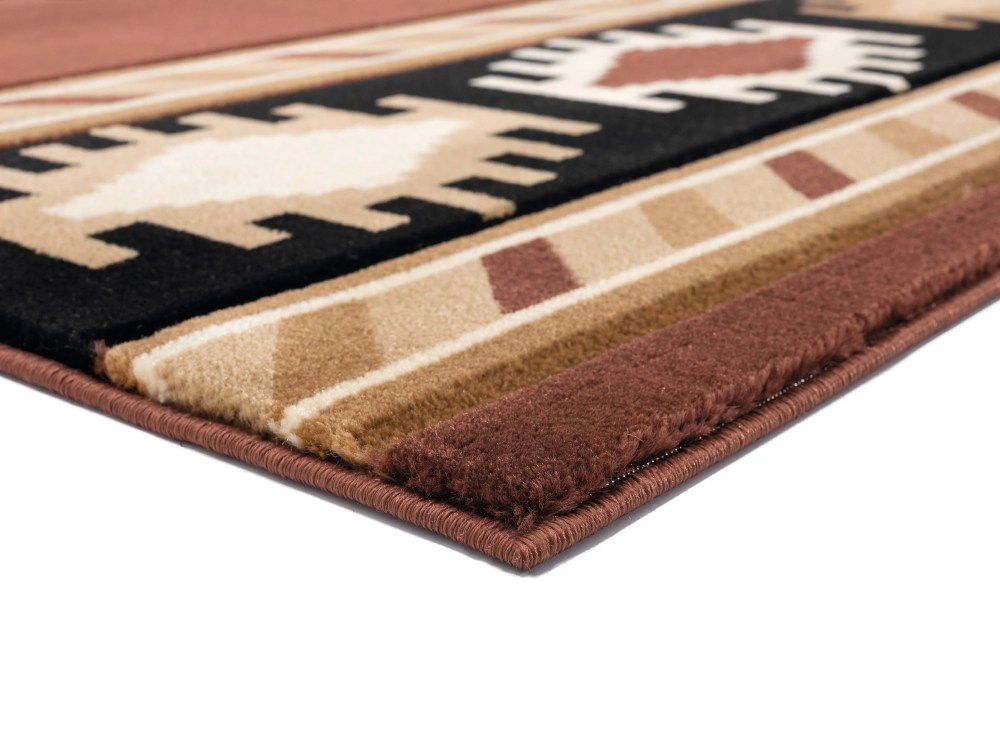 United Weavers Drachma Volos Southwestern Geometric Runner Rug, Brown, 2'7" x 7'4" - Image 5