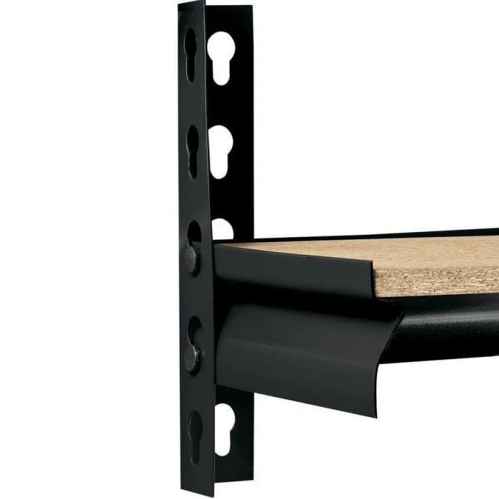 Muscle Rack 48"W x 24"D x 72"H 5-Shelf Steel Freestanding Shelving Unit Black - Image 4