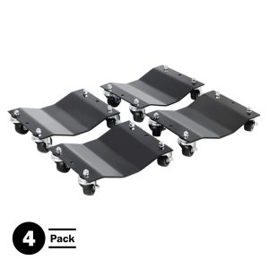 Pentagon Tools 1612 inch Car Wheel Dolly Set of 4,  6000lb Capacity