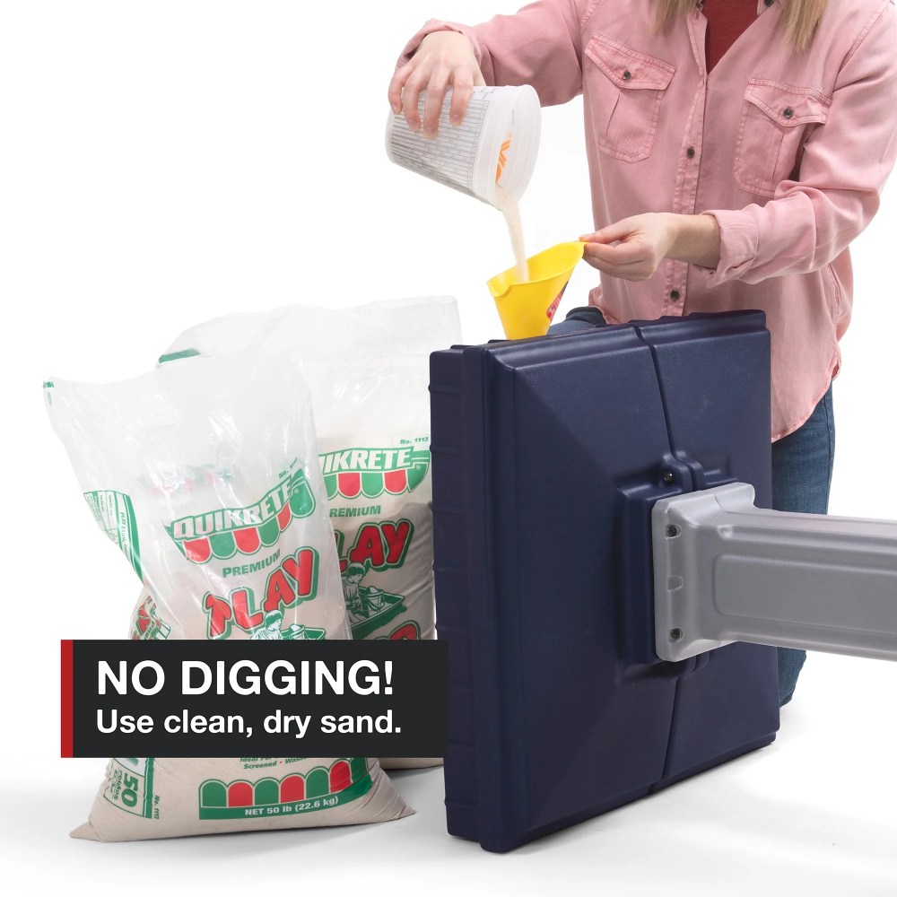 Simplay3 Dig-Free Easy up Classic Mailbox (Americana), Gray - Image 5