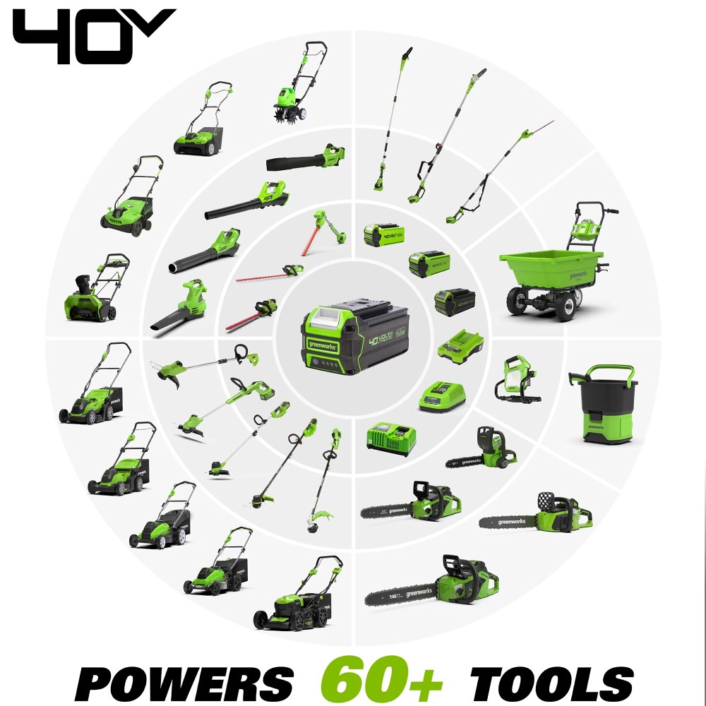Greenworks 40V 21" Brushless Self Propelled Lawn Mower with 5.0 Ah Battery and Charger 2516402 - Image 8