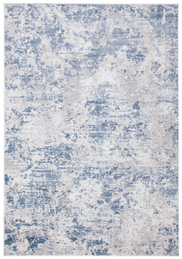 SAFAVIEH Amelia Alastar Abstract Distressed Area Rug, Gray/Blue, 5'3" x 7'6" - Image 10
