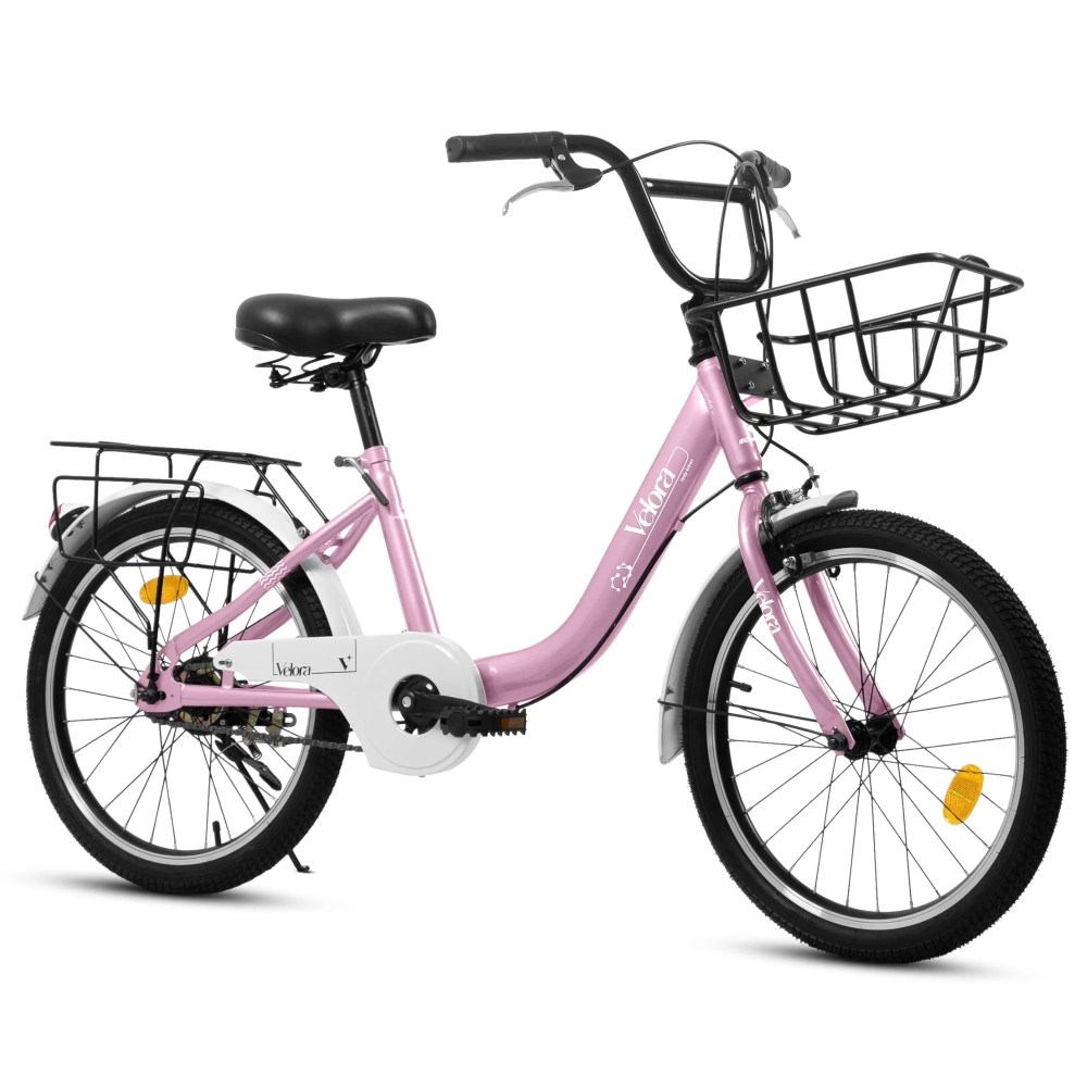 Ambifirner Bike-20 Inch Bike Princess Style Small Bicycle Adjustable Seat with Doll-Seat