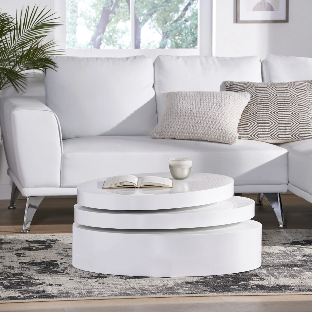 Lagom Small Oval Mod Rotatable Coffee Table - Image 8