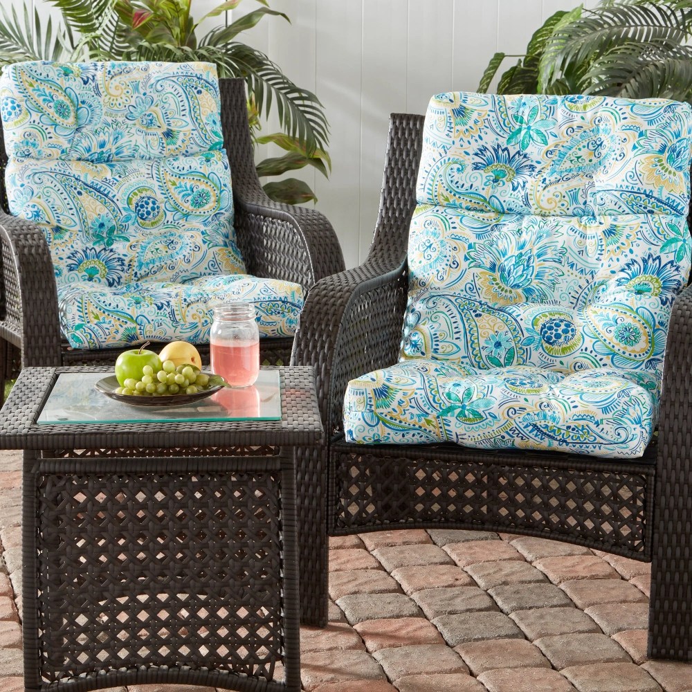 Sunbeam 44 x 22 in. Outdoor High Back Chair Cushion (2-Pack) by Greendale Home Fashions - Image 81