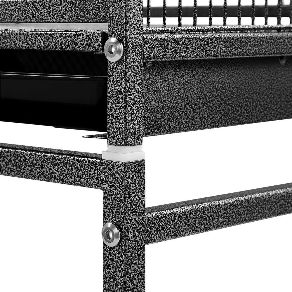 Renwick 54"H Large Rolling Metal Pet Cage for Birds or Small Animal, Black - Image 9