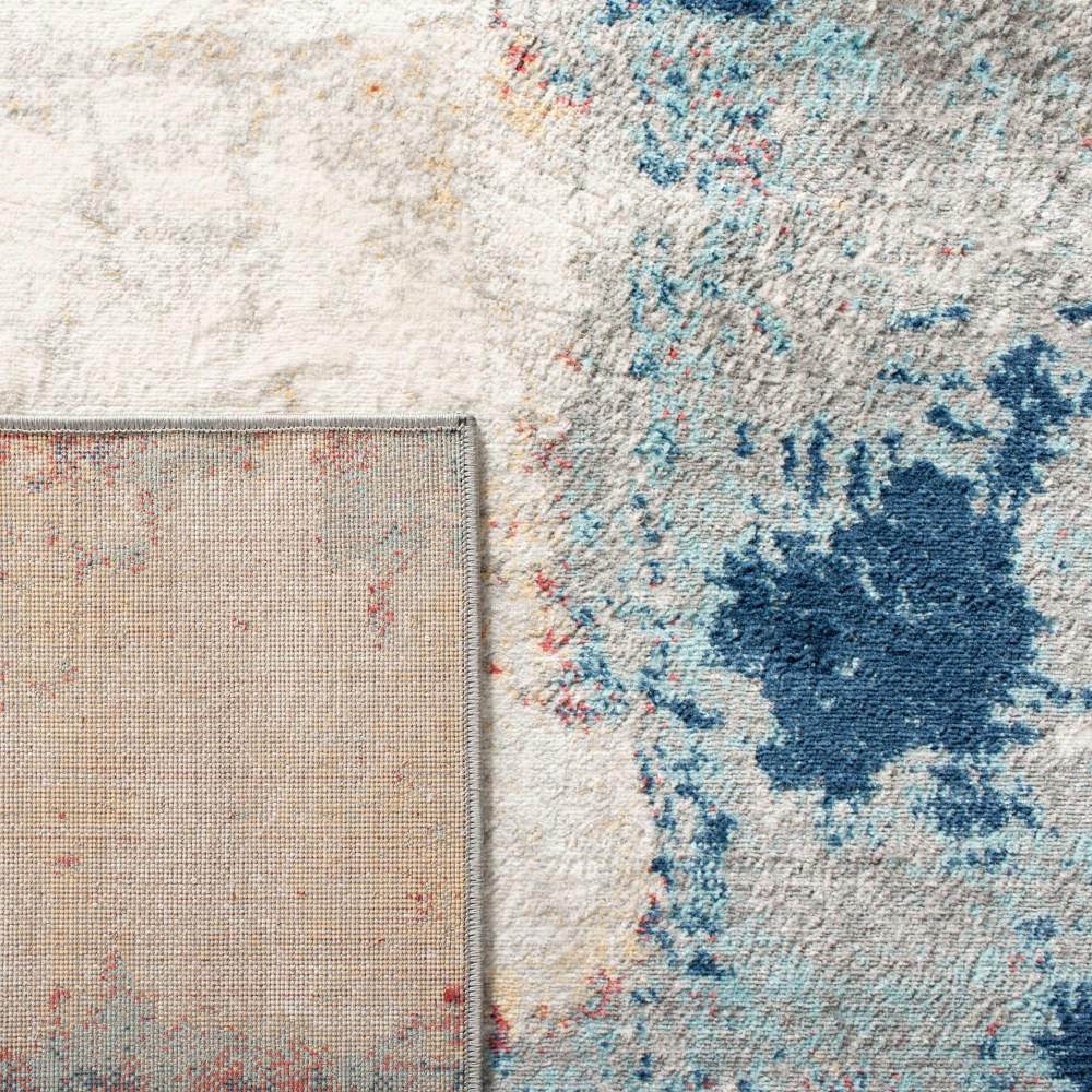 SAFAVIEH Jasper Alvina Abstract Overdyed Area Rug, Grey/Red, 5'3" x 7'6" - Image 6