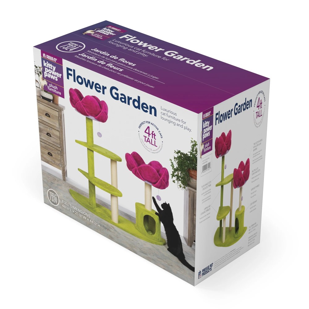 Prevue Pet Products Kitty Power Flower Garden Cat Tree Tower - Image 4