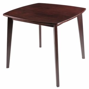 Winsome Wood Pauline Dining Table,Tapered Legs,Walnut Finish