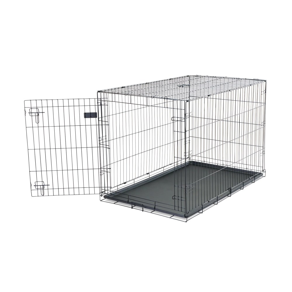 Carlson Pet Products Extra Large Secure Foldable Single Door Metal Dog Crate, Black - Image 8