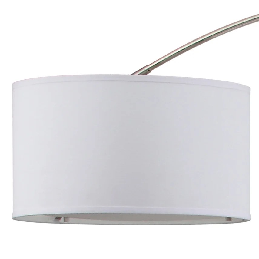SAFAVIEH Mira 84 in. H Modern Glam Arc Floor Lamp, Shine Nickel - Image 4