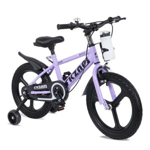 18 inch Kids Bike for Boys and Girls, SHINPT Kids Bicycle with Training Wheels, Bicycle for Kids Ages 5-9 , 18" Boys Bike with Adjustable Saddle&Handlebar, Girls Bike for Kids for Outdoor, Park