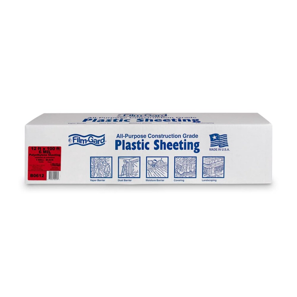Berry Plastics Corp B0612 12100 Black Polysheeting