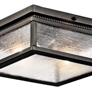 Kichler Lighting - Two Light Outdoor Ceiling Mount - Outdoor Flush & Semi Flush