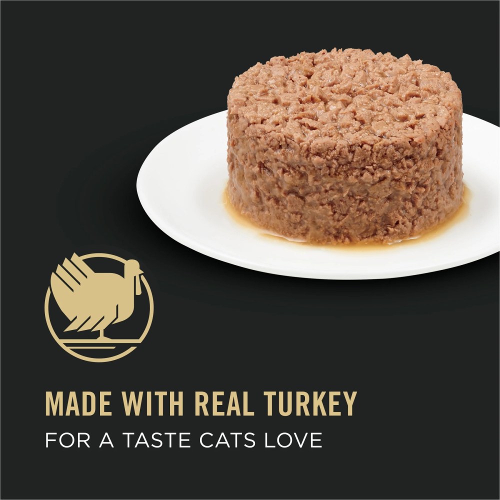 Purina Pro Plan Weight Management, Turkey Rice, Wet Cat Food 3 oz Cans, 24 Pack - Image 6