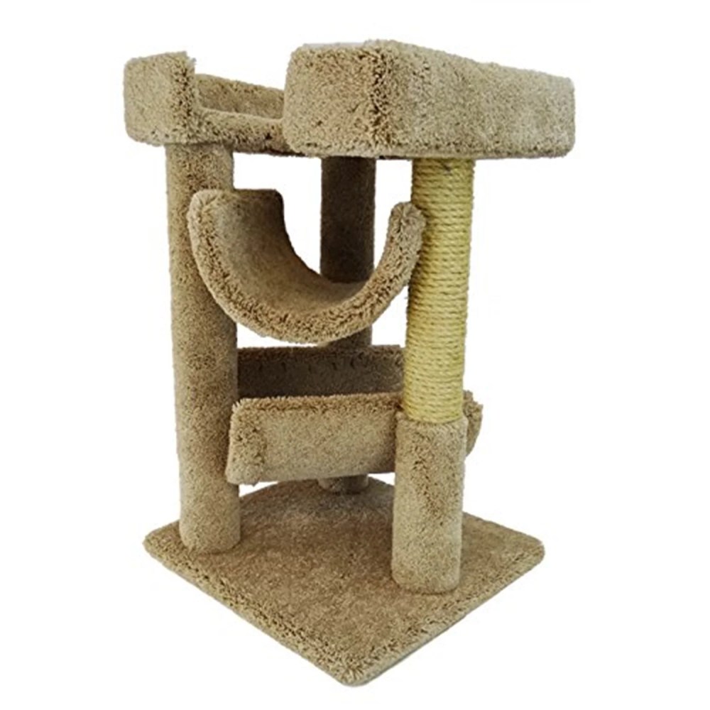 New Cat Condos Cat Scratch and Lounge-Color:Beige