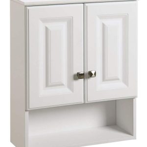 Design House 22" Wyndham 2-Door Bath Wall Cabinet,  White