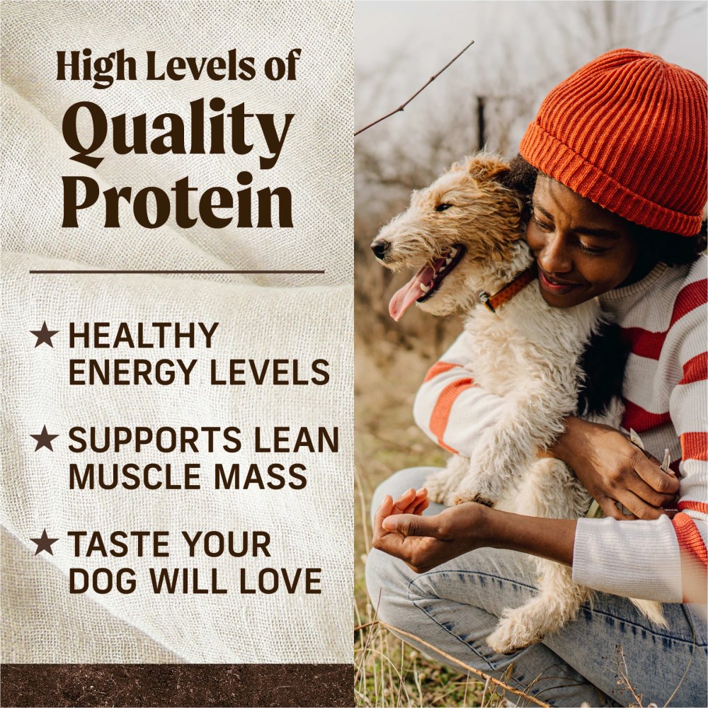 Merrick Real Bison Beef & Sweet Potato Dry Dog Food, Grain Free, 22 lb Bag - Image 5
