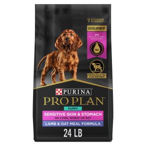 Purina Pro Plan Sensitive Skin and Stomach Puppy Food Lamb and Oat Meal Formula - 24 lb. Bag