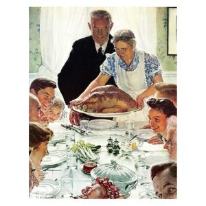 Marmont Hill "Freedom From Want" by Norman Rockwell Painting Print on Canvas