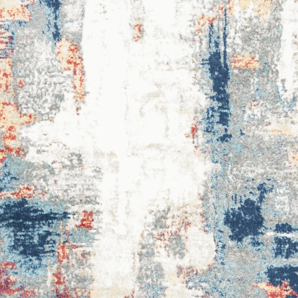 SAFAVIEH Jasper Alvina Abstract Overdyed Area Rug, Grey/Red, 5'3" x 7'6" - Image 7