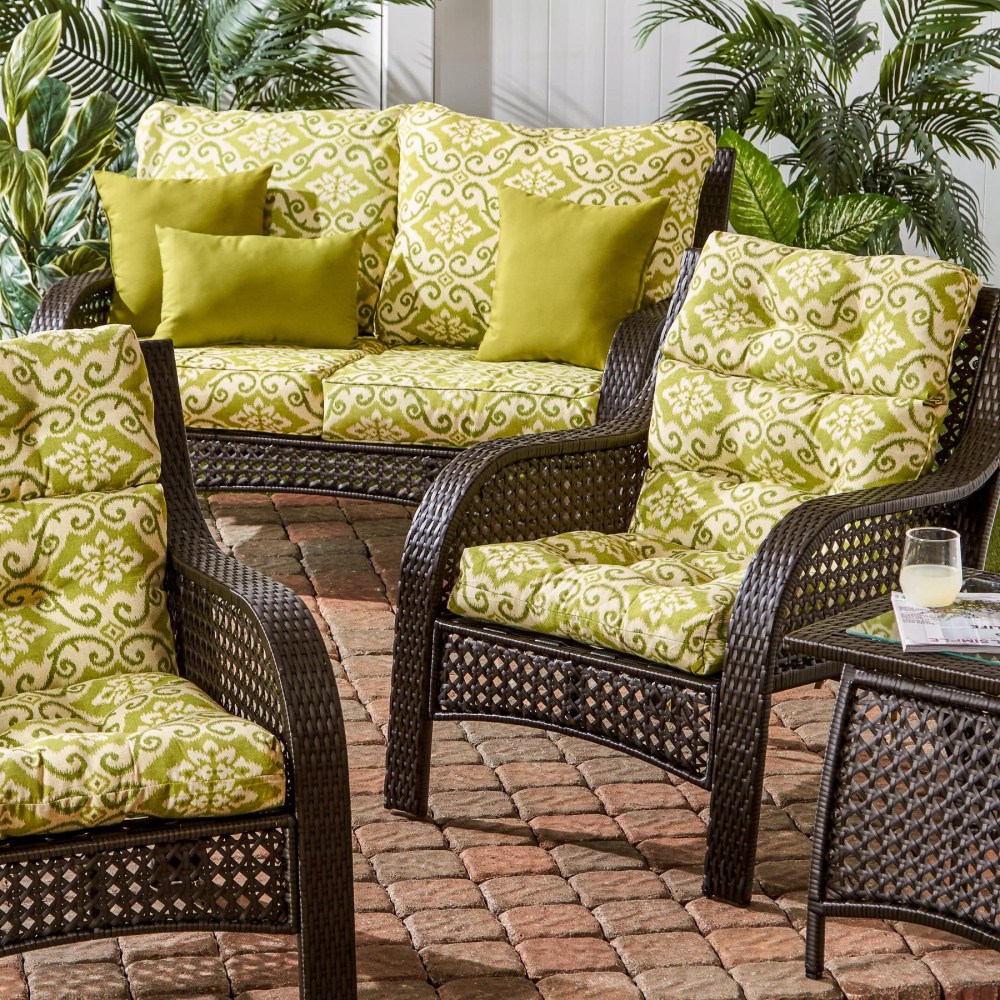 Sunbeam 44 x 22 in. Outdoor High Back Chair Cushion (2-Pack) by Greendale Home Fashions - Image 94