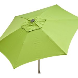 Heininger Holdings, LLC Push Up Aluminum Market 8.5-foot Patio Umbrella Adjustable Height