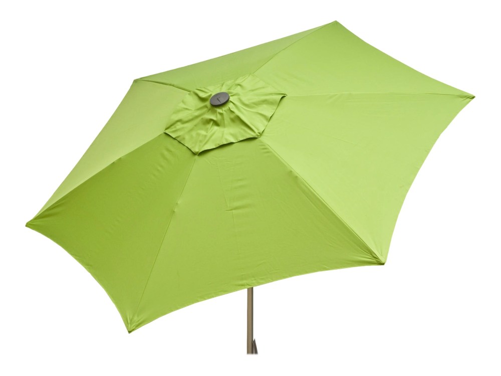Heininger Holdings, LLC Push Up Aluminum Market 8.5-foot Patio Umbrella Adjustable Height