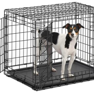 MidWest Homes for Pets Ultima Pro Double Door Folding Metal Dog Crate,  Extra-Strong,  30"