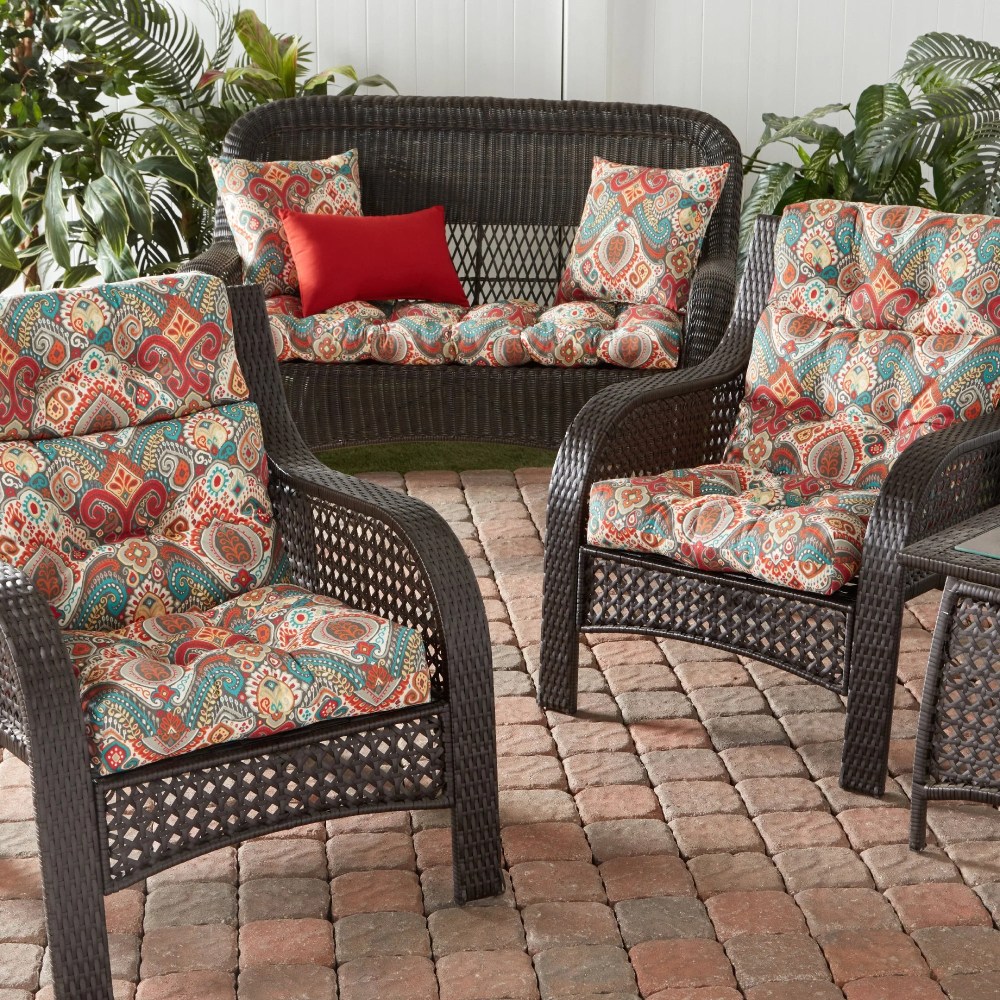 Sunbeam 44 x 22 in. Outdoor High Back Chair Cushion (2-Pack) by Greendale Home Fashions - Image 10