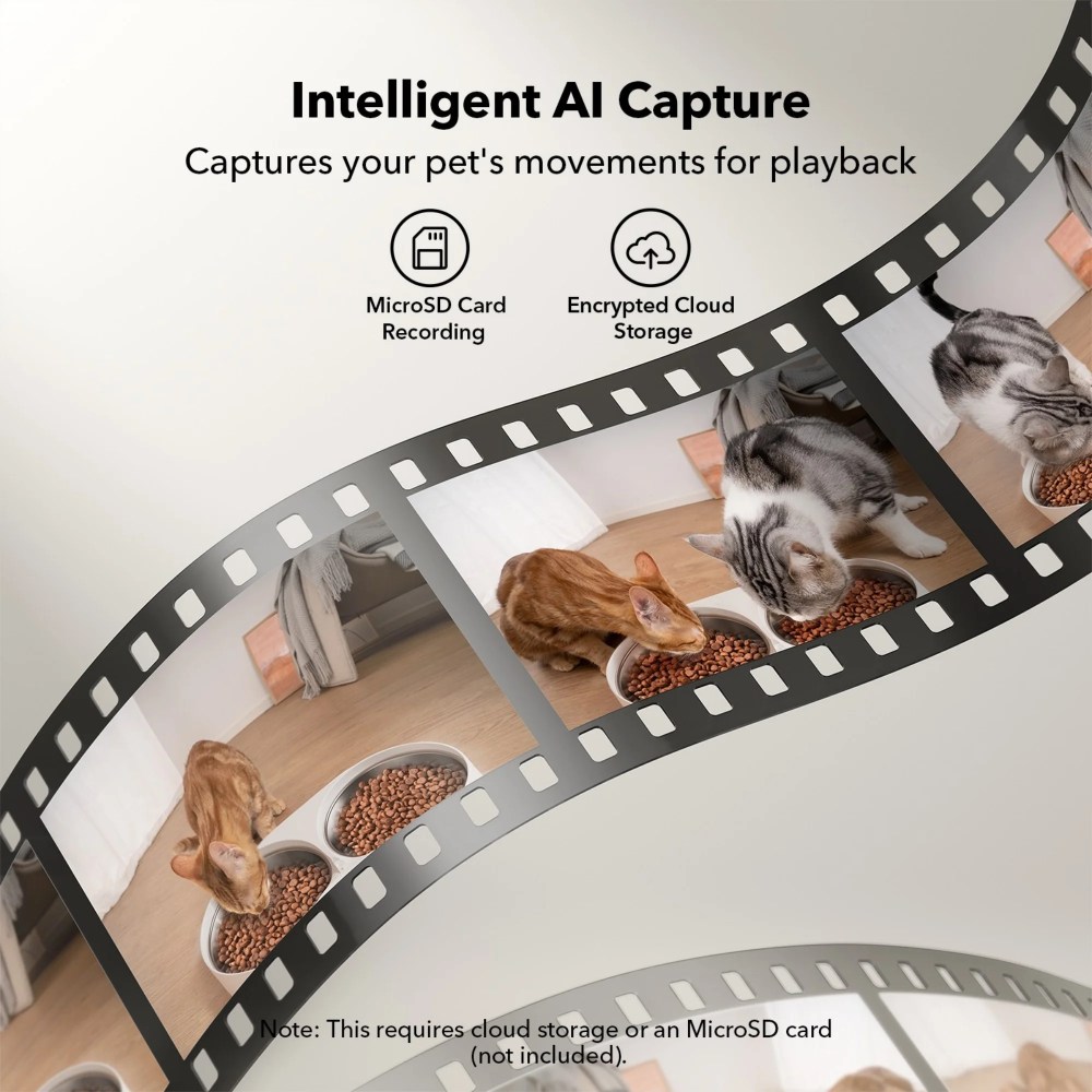 Petlibro Automatic Cat Feeder with Camera for2 Cats, 5G WiFi Pet Food Dispenser with APP Control, 2-Way Audio for Cat & Dog, Low Food & Motion & Sound Alertsm, 1080P HD Video with Night Vision - Image 2