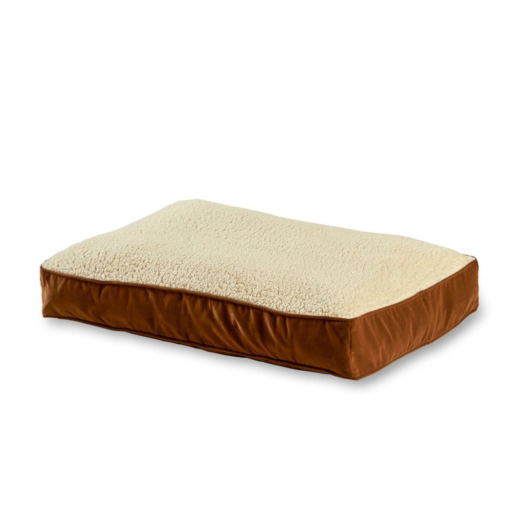 Happy Hounds Buster Sherpa Rectangle Pillow Style Dog Bed, Latte, Small (36 x 24 in.) - Image 7