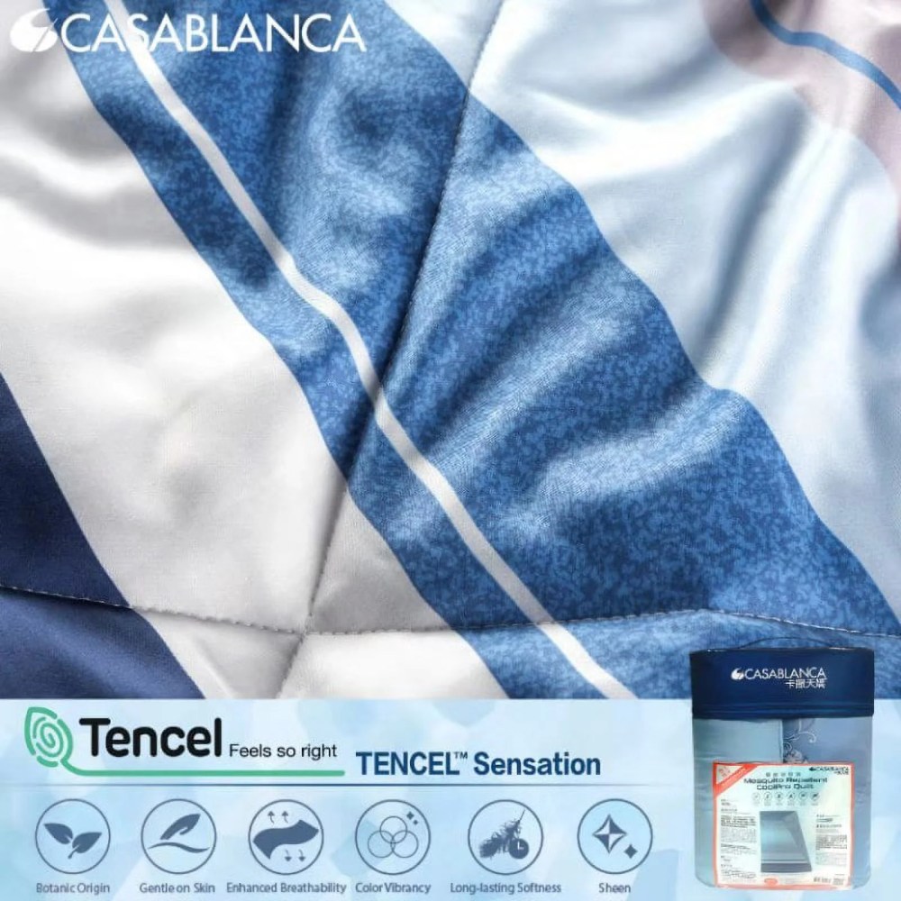 Casablanca Mosquito Repellent Coolpro Quilt, 100 Cotton Quilt , Durable & Lightweight for Homes, Hotels & Guest Rooms - Image 4