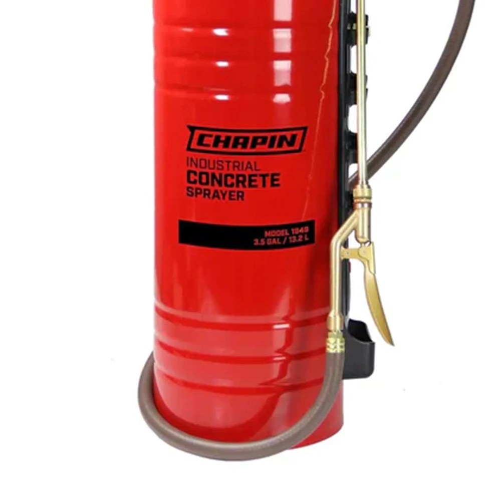 Chapin 1949 3.5 Gallon Tri-Poxy Industrial Open Head Sprayer for Professional Concrete Applications with All Brass Components, Red - Image 8