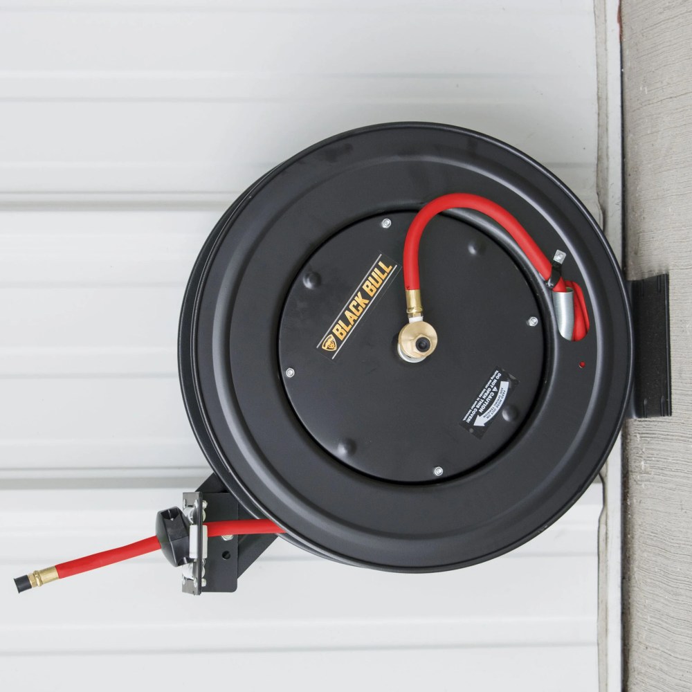 Black Bull 50 Foot Retractable Air Hose Reel with Auto Rewind - Image 4
