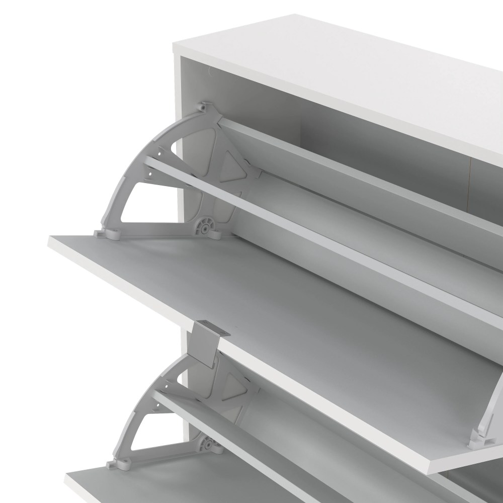 Tvilum Bright 4 Drawer Shoe Storage Cabinet, White - Image 3
