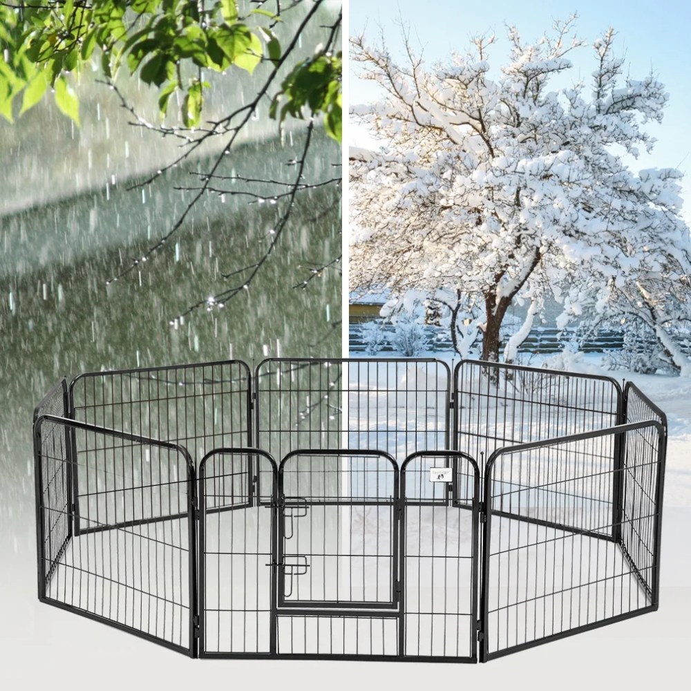 BestPet Dog Playpen 8/16/24/32 Panels Heavy Duty Dog Pen 40" Height x 32" Width Dog Exercise Pen Cat Fence with Doors for Large Dogs, Outdoor/Indoor, RV, Camping, Yard - Image 5