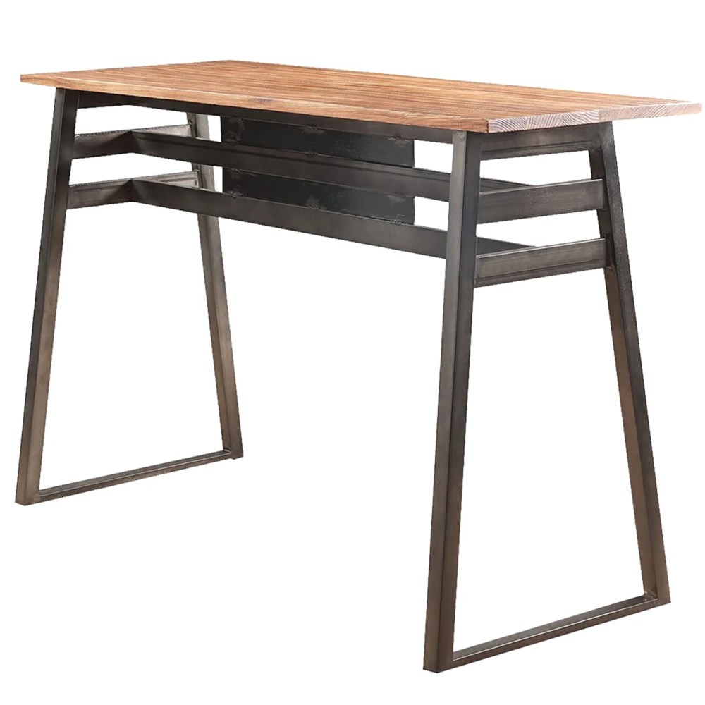 Acme Scarus Bar Table Natural & Gunmetal
