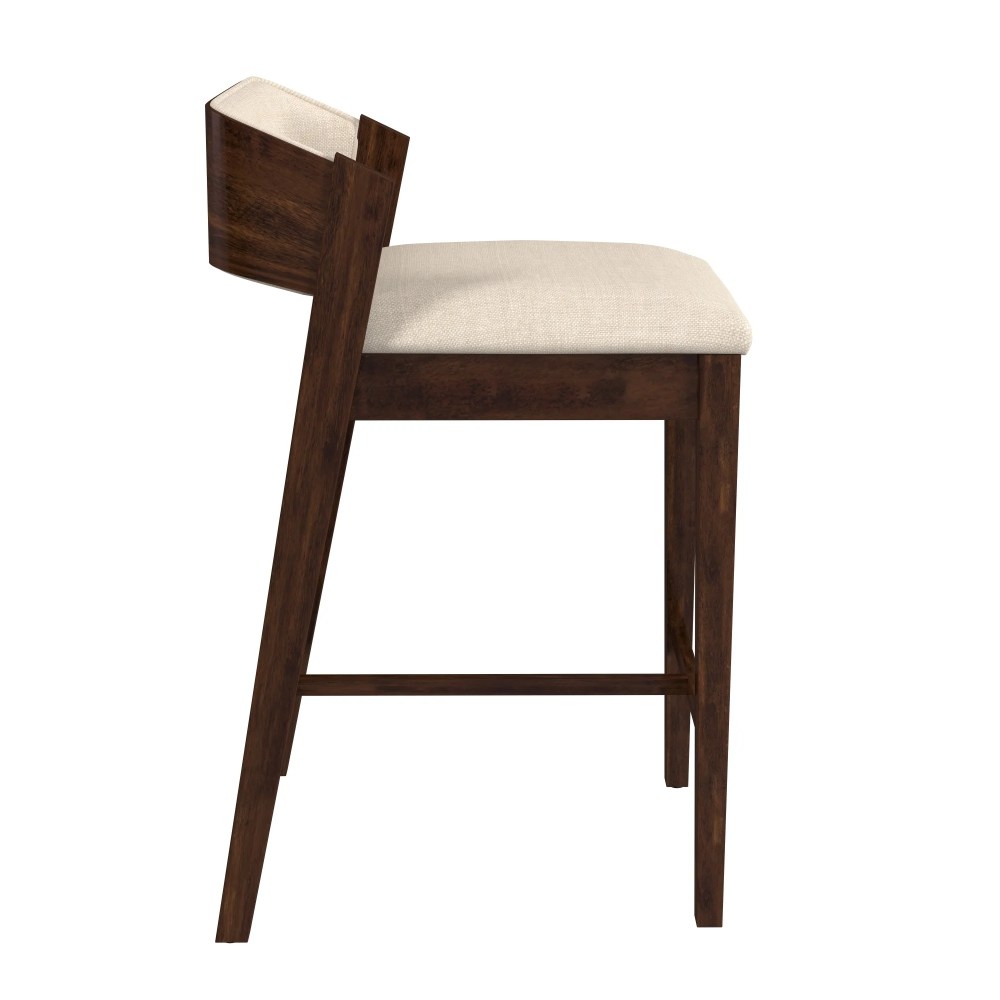 Hillsdale Furniture Dresden Wood Counter Height Stool, Walnut - Image 12