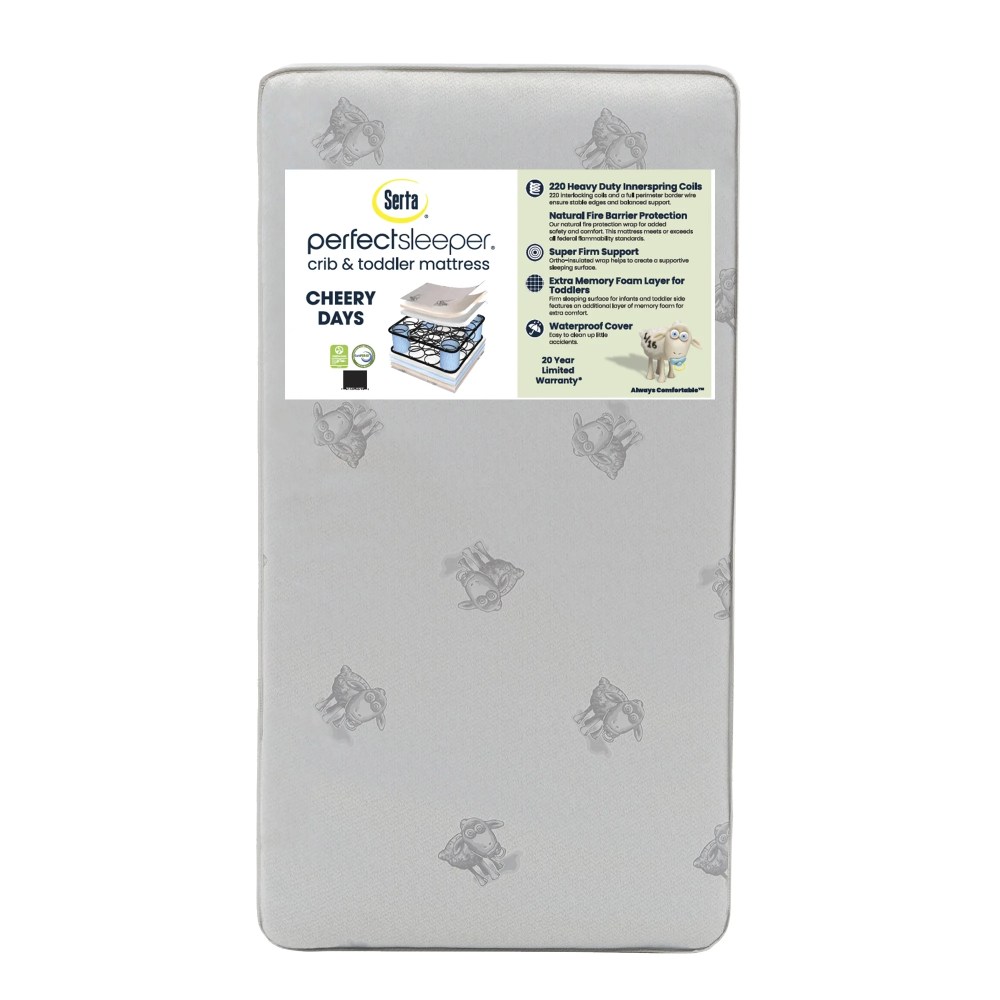 Serta Perfect Sleeper Cheery Days Crib and Toddler Mattress