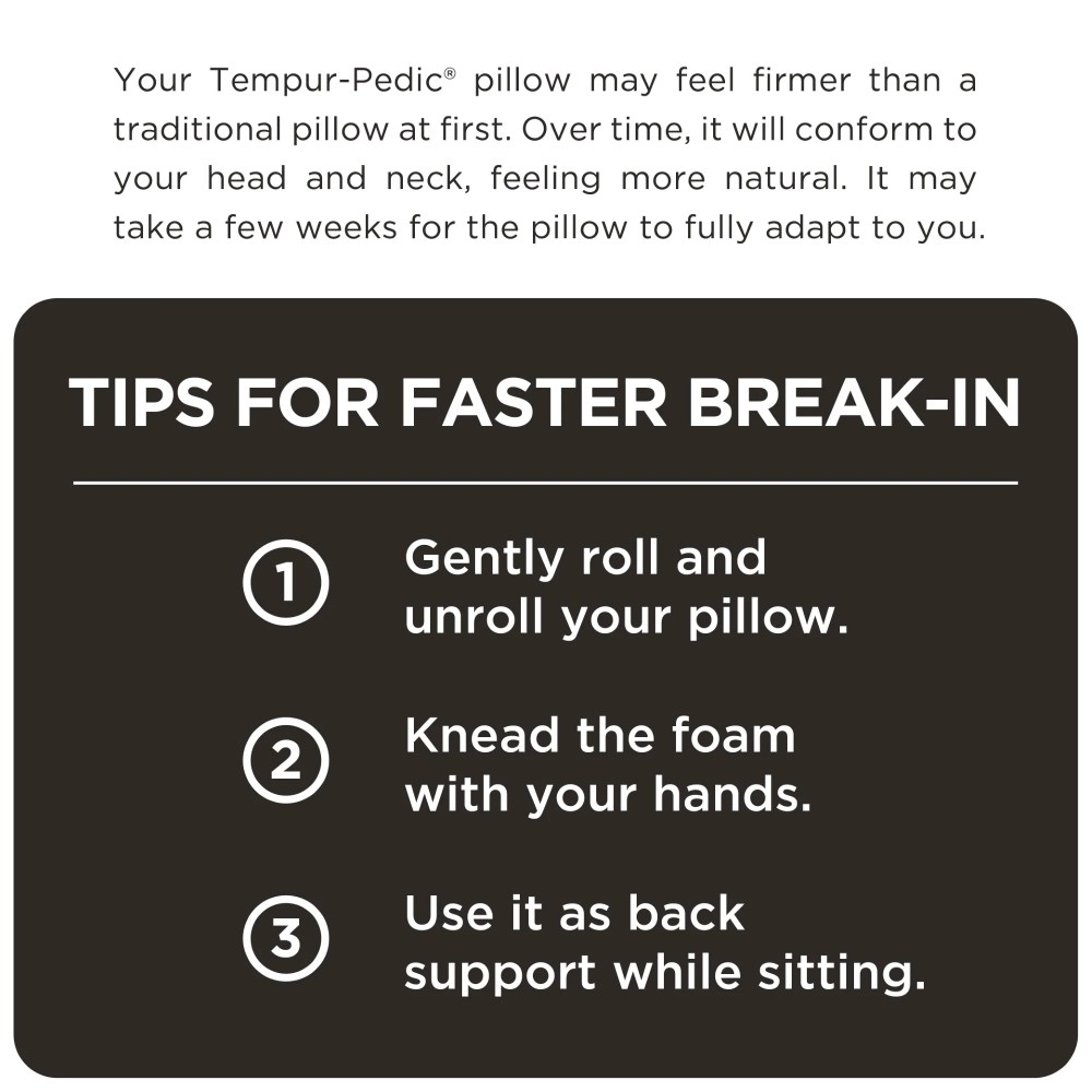 Tempur-Pedic Tempur-Ergo Memory Foam Neck Pillow, Medium Profile - Image 11