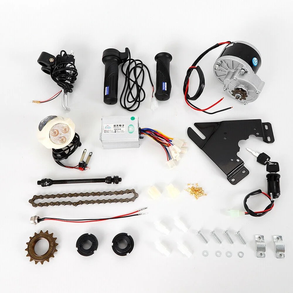 36V 250W Electric Bike Conversion Kit E-Bike Motor Controller For 22-29" Bike 36V Electric Bicycle Conversion Motor Kit E-Bike DIY Motor Controller Electric Bike Conversion Kit