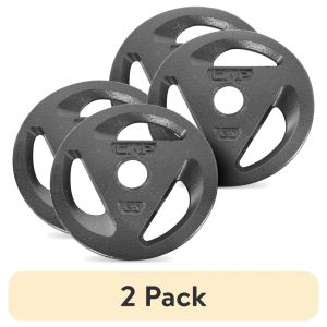 (2 pack) CAP Barbell 50lb Olympic Grip Plate Weight Set (252)